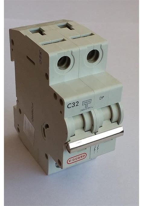 V Guard A Double Pole C Curve Mcb Miniature Circuit Breaker At