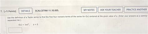 Solved If F X ∑n 0∞bn X−6 N For All X Write A Formula For