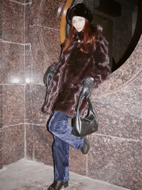 russian winter outfit stil moda odezhda