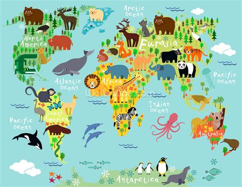 Animal Habitats Map