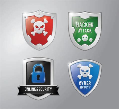 Cyber Security Badges Vector Images Depositphotos