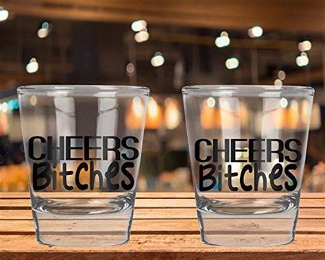 Aw Fashions Cheers Bitches Bachelorette Party Shot Glasses 21st Bir Advanced Mixology