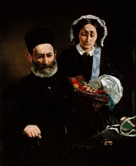 Portrait Of Monsieur And Madame Auguste Edouard Manet Als Reproductie