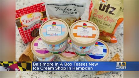 Baltimore In A Box Teases New Ice Cream Shop In Hampden Youtube