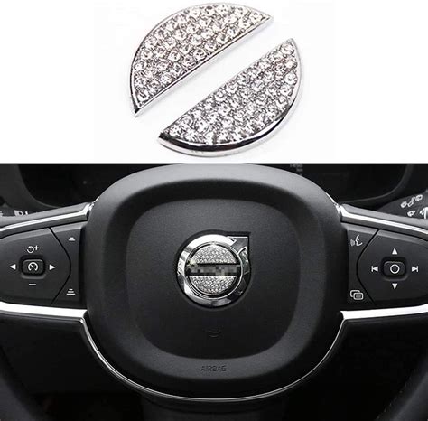 Rhinestone Steering Wheel Logo Bling Car Crystal Emblem Etsy De