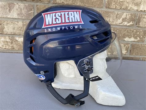 Ccm Tacks 710 Pro Stock Hockey Helmet Ccm Visor Combo Medium Navy Blue
