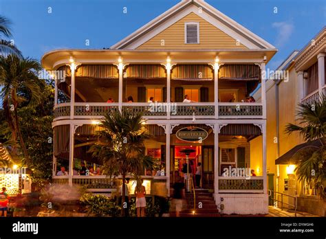 Bagatelle Restaurantbar Duval Street Key West Florida Usa Stock