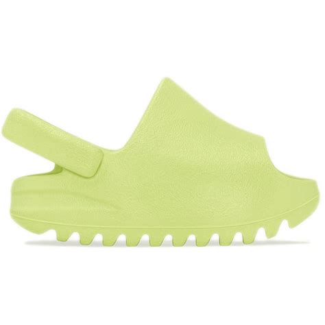 Adidas Yeezy Slide Glow Green 2022 Infants Hq4119