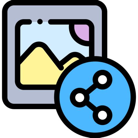 Picture Detailed Rounded Lineal Color Icon