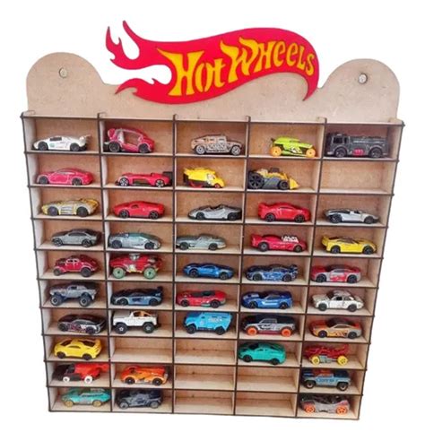 Exhibidor Coleccionador Para Hot Wheels 50 Carritos Con Logo Meses