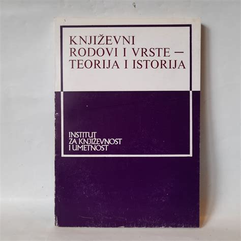 KnjiŽevni Rodovi I Vrste Teorija I Istorija I 74032433