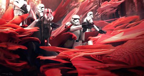 Wallpaper Star Wars Red Artwork Science Fiction Concept Art