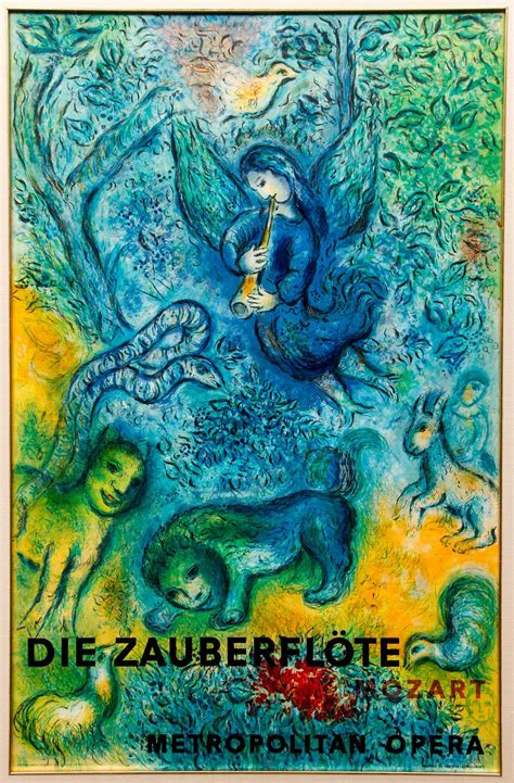 Marc Chagall The Magic Flute Zauberflote Poster 1967 Sold At Auction On