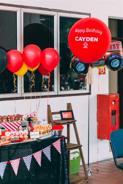 Karas Party Ideas Rustic Firefighter Birthday Party Karas Party Ideas