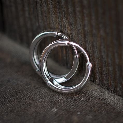 Men’s Silver Hoop Earrings Size 10mm Material:... - Depop