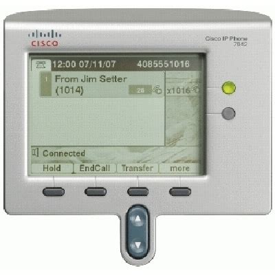 Cisco Unified IP Phone 7942G Spare Identification De L Appelant Gris