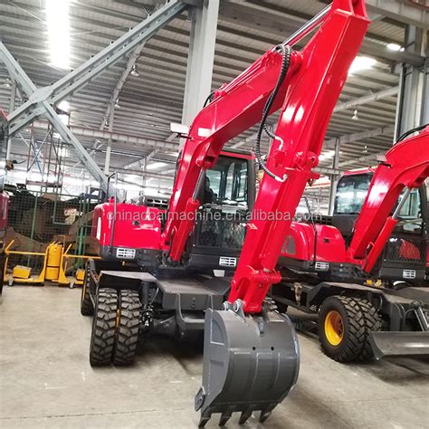 Household Wheel Excavator 3 Ton Excavator Earth Moving Machinery Track