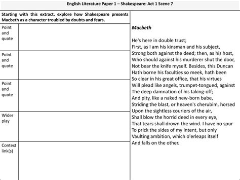 English Literature Paper 1 Shakespeare Act 1 Scene 3 Ppt Download