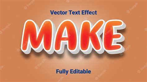 Premium Vector Editable Vector Text Effect