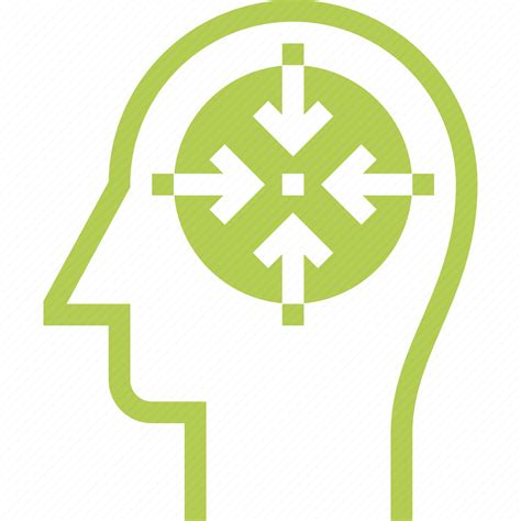 Arrow Concentration Focus Head Human Mind Thinking Icon