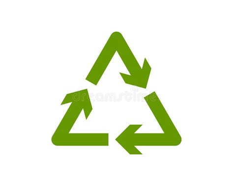 Recycling Icon Of Arrows Triangle Eco Friendly Recycle Symbol Stock