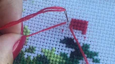 Floss Tube How To Cross Stitch With Ply Of Thread Youtube