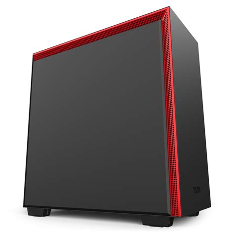 Nzxt H710 Tempered Glass Mid Tower Case Blackred Rebel Gaming