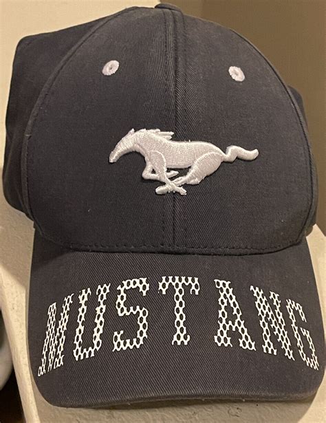 Ford Mustang Men S Embroidered Mustang Pony Logo Hat Gem