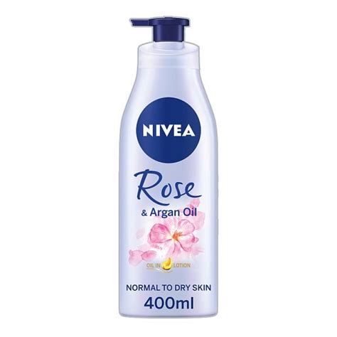 Nivea Rose And Argan Oil Body Lotion Normal To Dry Skin 400ml Skin Superdrug