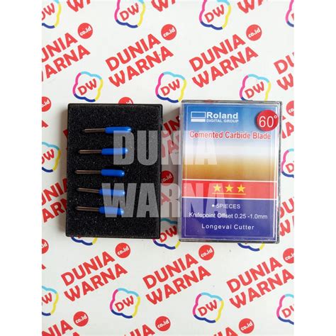 Jual 60 DERAJAT Mata Pisau ROLAND JINKA 2mm Tutup Biru 5 Pcs Box