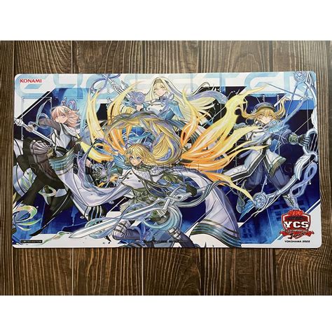 Yu Gi Oh Hologr Fico Exosister Mikailis Card Pad Playmat Ygo Mat Kmc