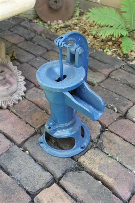 Antique Water Pump Cast Iron Red Jacket Cistern Pump Rustic Farmhouse