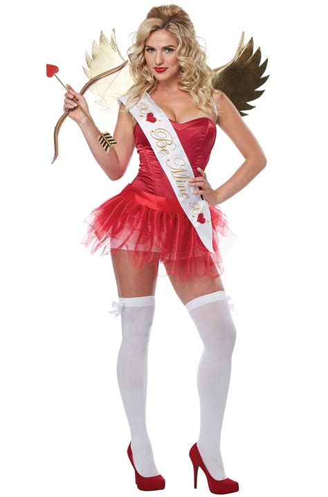 Valentine S Day Sexy Cupid Costume Kit Men S Or Women S Wings Tutu Sash