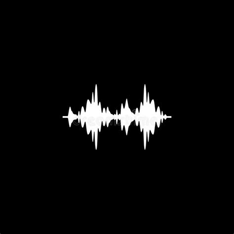 Audio Or Sound Icon Digital Sound Wave Icon Or Sign Isolated On White