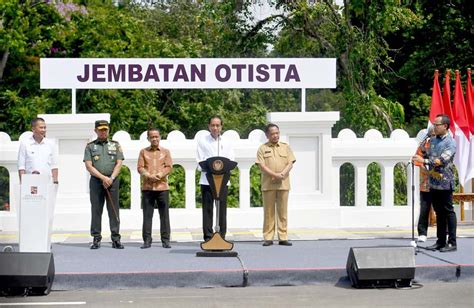 Presiden Jokowi Resmikan Jembatan Otista Kota Bogor Poskotaonline