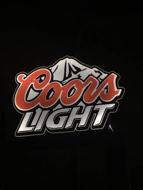 3d Printed Coors Beer Led Sign Etsy