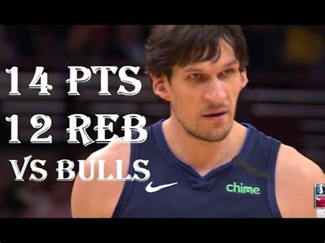 Boban Marjanovic Pts Reb Dallas Mavericks Vs Chicago Bulls