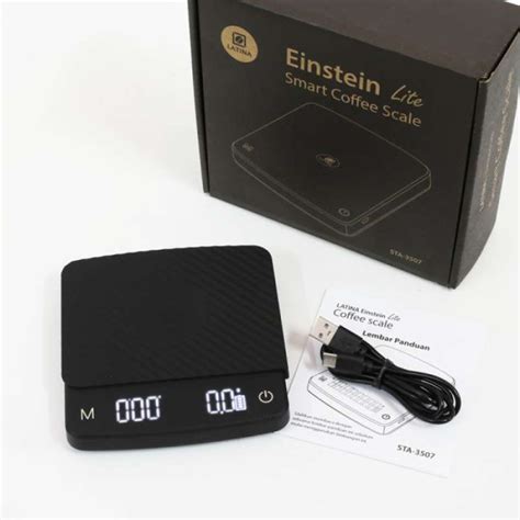 Jual Latina Einstein Timbangan Mini 2Kg 0 1G Espresso Drip Coffee Scale Einstein Lite Kode