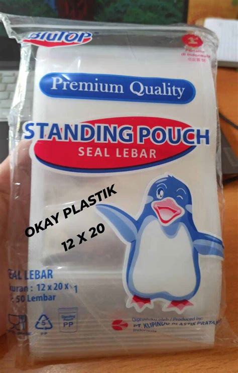 Kantong Plastik Standing Pouch 12 X 20 Plastik STP Zipper Lock Seal