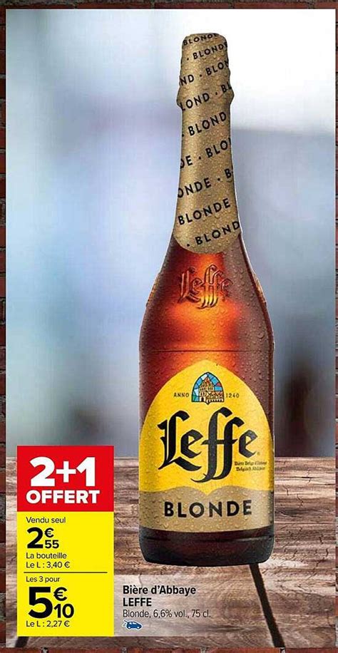 Promo Bière D abbaye Leffe chez Carrefour Market iCatalogue fr