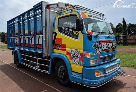 Kumpulan Gambar Modifikasi Truk Canter Warna Kuning Momodifi