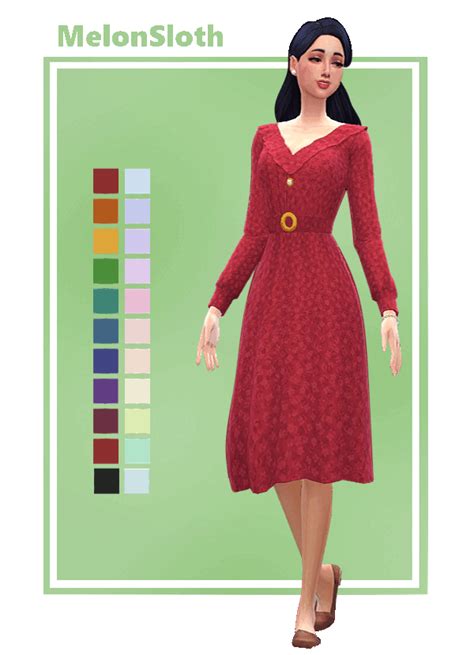 Gretchen Dress Sims 4 Clothing Sims 4 Mods Clothes Clothes For Women