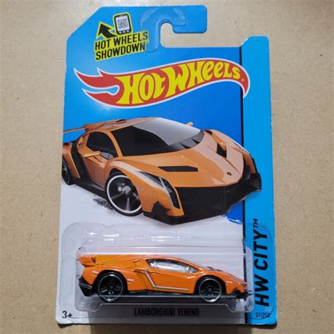 Jual Hot Wheels Lamborghini Veneno Hw City Orange Shopee Indonesia