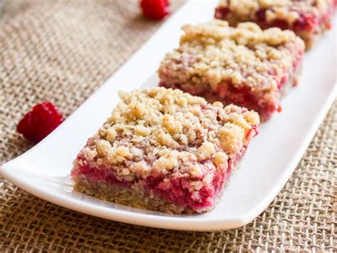 Raspberry Crumble Bars Recipe Dessert Squares