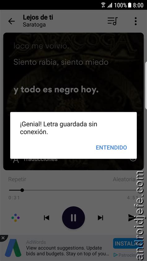 Guardar Letras De Musixmatch Gratis Sin Pagar Premium Android Jefe