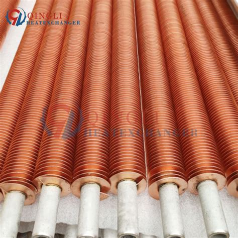 Spiral Copper Finned Stainless Steel Tubes For Air Heat Exchangers