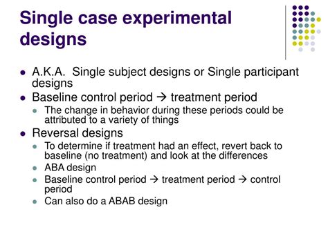 PPT - Quasi Experimental and single case experimental designs ...