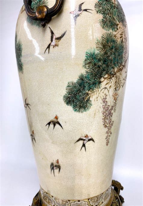 Proantic Vase En Faïence De Satsuma Japon Par Makuzu Kozan