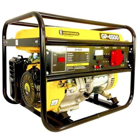 Generator de curent trifazic GP 6500, cu motor de 13 CP, putere maxima 5.5Kw, AVR automat