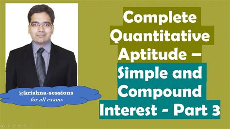 Complete Simple And Compound Interest Quantitative Aptitude Part 3 Fully Solved Py